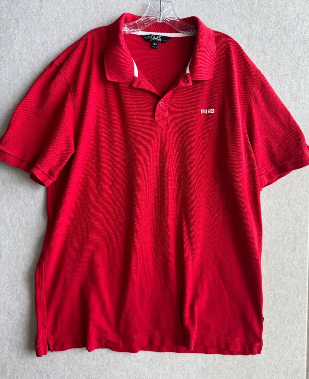 Aloha Ola Men’s XXXL Red Polo Shirt Puerto Rico AO Logo Made in Peru 3XL